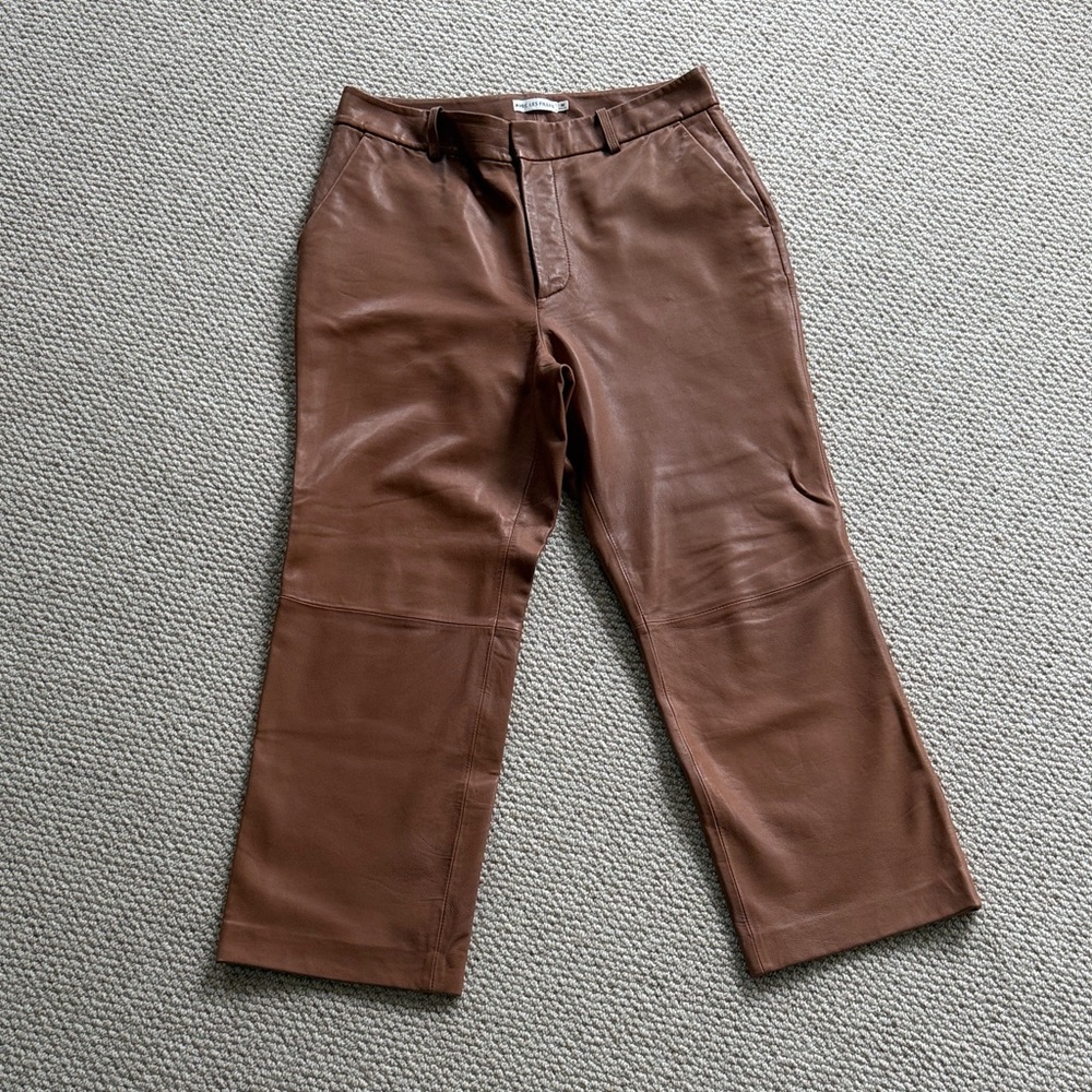Brown Leather Pants